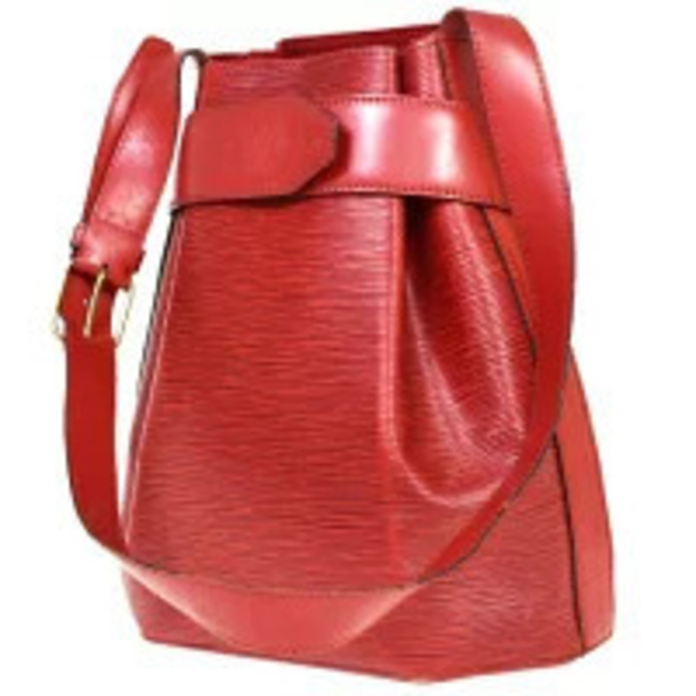 Louis Vuitton Sac Depaule Shoulder Bag Epi Leather Castilian Red